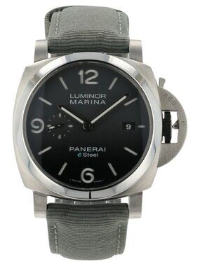 Panerai Luminor Marina Black Gray Dial Stainless Steel 44mm Automatic